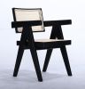 Maxence Dining Armchair - Black / Natural Rattan