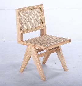 Maxence Dining Chair - Ash / Natural Rattan