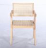 Maxence Dining Armchair - Ash / Natural Rattan