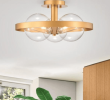 Lerryn Matte Gold 3 Light Ceiling Light