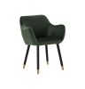 Ailin Dining Armchair - Olive Velvet