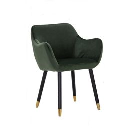 Ailin Dining Armchair - Olive Velvet