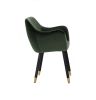 Ailin Dining Armchair - Olive Velvet