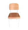 AnaÃ¯s Chair - Natural Seat/Back & White Frame