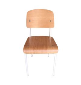 AnaÃ¯s Chair - Natural Seat/Back & White Frame
