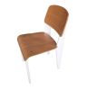 AnaÃ¯s Chair - Natural Seat/Back & White Frame