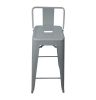 Bastille Bar Stool Low Back Chair