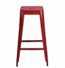 Bastille Bar Stool Red - Iron