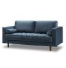 Bente Tufted Velvet Loveseat 2-Seater Sofa - Light Blue