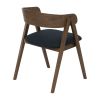 Carter Dining Chair - Navy & Cocoa