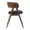 Carter Dining Chair - Navy & Cocoa