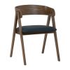 Carter Dining Chair - Navy & Cocoa