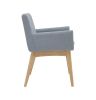Chanel Dining Armchair - Aquamarine & Natural