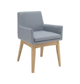 Chanel Dining Armchair - Aquamarine & Natural