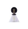 Clear Glass Funnel Wall Lamp