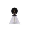 Clear Glass Funnel Wall Lamp