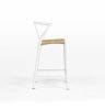 Dagmar Counter Stool - White & Natural Cord