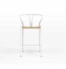 Dagmar Counter Stool - White & Natural Cord
