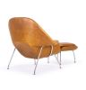 Daire Chair & Ottoman - Leather