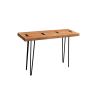 Driftwood Solid Acacia Console Table with Hairpin Legs
