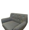 Ebba Armchair - Grey (with multicolor buttons)