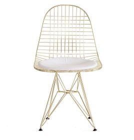 Eiffel Gold Wire Chair - Metal