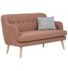 Exelero Loveseat 2 Seater Sofa - Burnt Umber