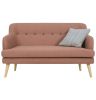 Exelero Loveseat 2 Seater Sofa - Burnt Umber
