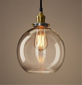 Factory Filament Clear Glass Cafe Pendant Lamp