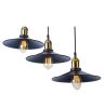 Factory Filament Rectangular Cluster Pendant Lamp - 7 Cord