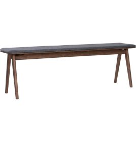 Fidel Bench - Walnut & Dim Grey