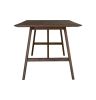Fidel Rectangular Dining Table - Walnut