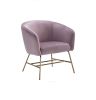 Galen Lounge Chair - Rosa Velvet