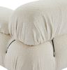 Gioia 1-Seater Chair - Left Armrest - Cream/White Boucle