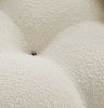 Gioia 1-Seater Chair - Right Armrest - Cream/White Boucle