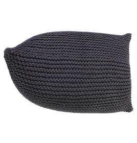 Handmade Knitted Beanbag | Charcoal Gray