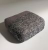 Handmade Knitted Floor Cushion | Mottled Grey & Ashes Of Roses