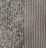 Handmade Knitted Floor Cushion | Mottled Grey & Ashes Of Roses