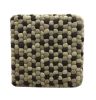 Handmade Woolen Pebble Pouf | Brown Natural