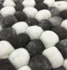 Handmade Woolen Pebble Pouf | Grey Dark