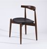 Hannah Chair - Walnut & Black - Round Seat