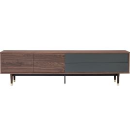 Houston 2.0M Media TV Cabinet - Walnut