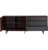 Houston Sideboard - Walnut & Gunmetal Grey
