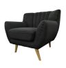 Lilly 1-Seater Lounge Chair - Dark Grey