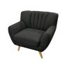 Lilly 1-Seater Lounge Chair - Dark Grey