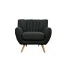 Lilly 1-Seater Lounge Chair - Dark Grey