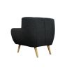 Lilly 1-Seater Lounge Chair - Dark Grey