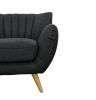 Lilly 1-Seater Lounge Chair - Dark Grey