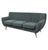 Lilly 3-Seater Sofa - Dark Grey