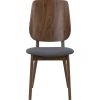 Lotfi Dining Chair - Grey & Cocoa
